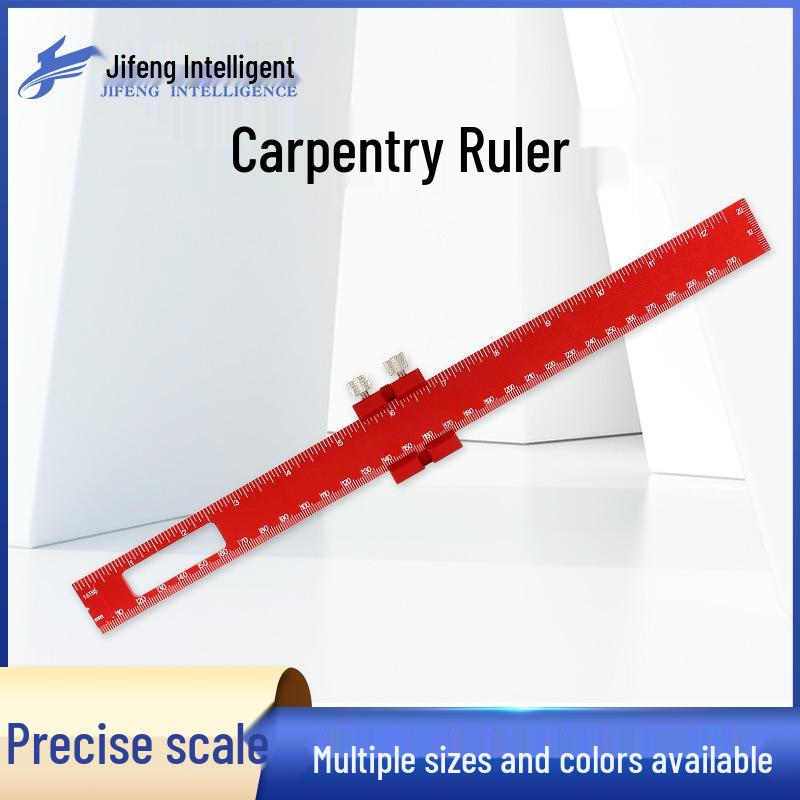 Woodworking Precision T-Square and Marking Ruler with Slider