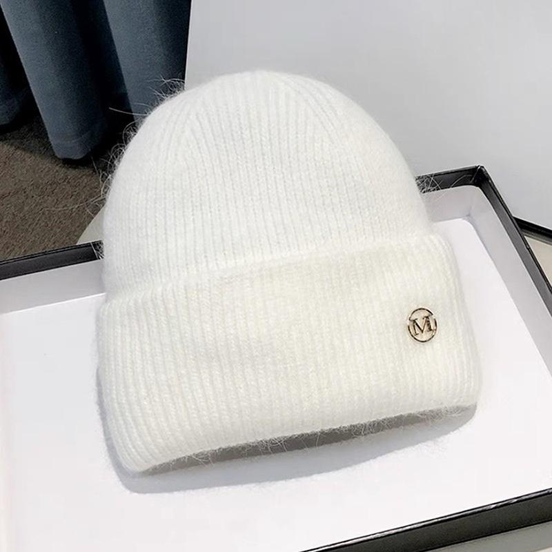 Süßer Weicher Warmer Flauschiger Herbst Winter Dicke Mütze Für Damen Mädchen Einfarbige Beanie Mützen Modische Vielseitige Ohrenschützer Mütze Geschenke