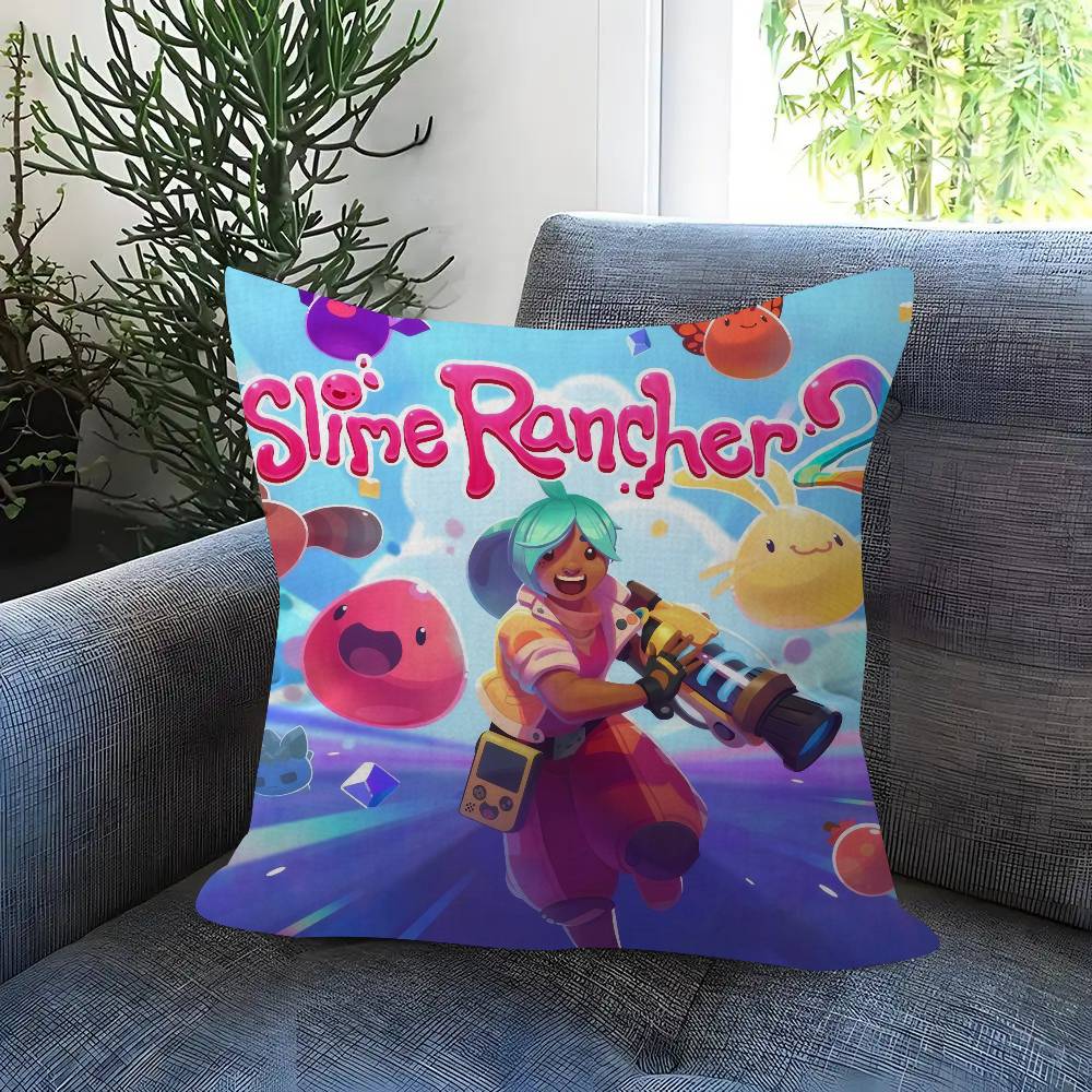 Game S-Slime Rancher 45*45Cm Cushion Cover Pillow Cover Decor Pillowcase Home Pillowcase For Couch Pillow