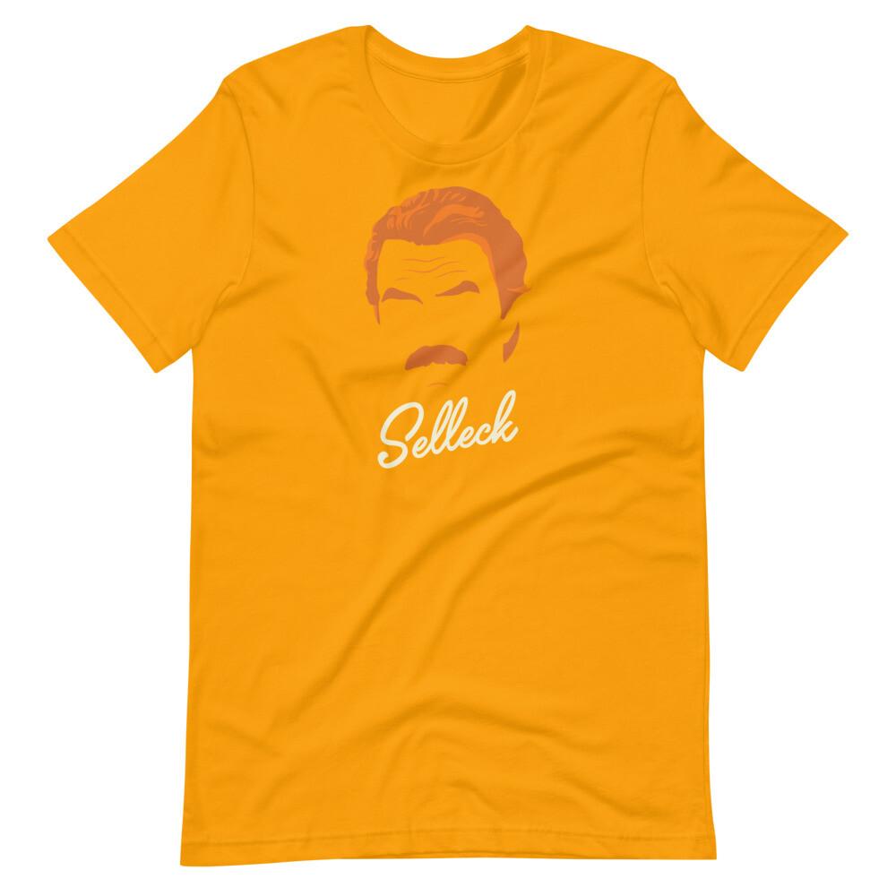 TOM SELLECK 80s Silhouette Fan Art Tee Short-Sleeve Unisex T-Shirt Unisex T-Shirt M