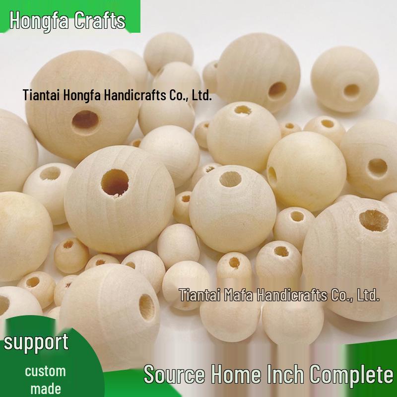 

Деревянные бусины с большим отверстием, 6-50 мм, цвет натурального дерева, бусины для нанизывания своими руками, аксессуары для рукоделия, доступны россыпью. 50mm, approx. 11 pcs per pound