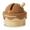Yousheng Whetstone Ice Cream Shape Kitchen Sharpener ABS Ceramic Easy To Use Knife Scissor Sharpener Practical Tool