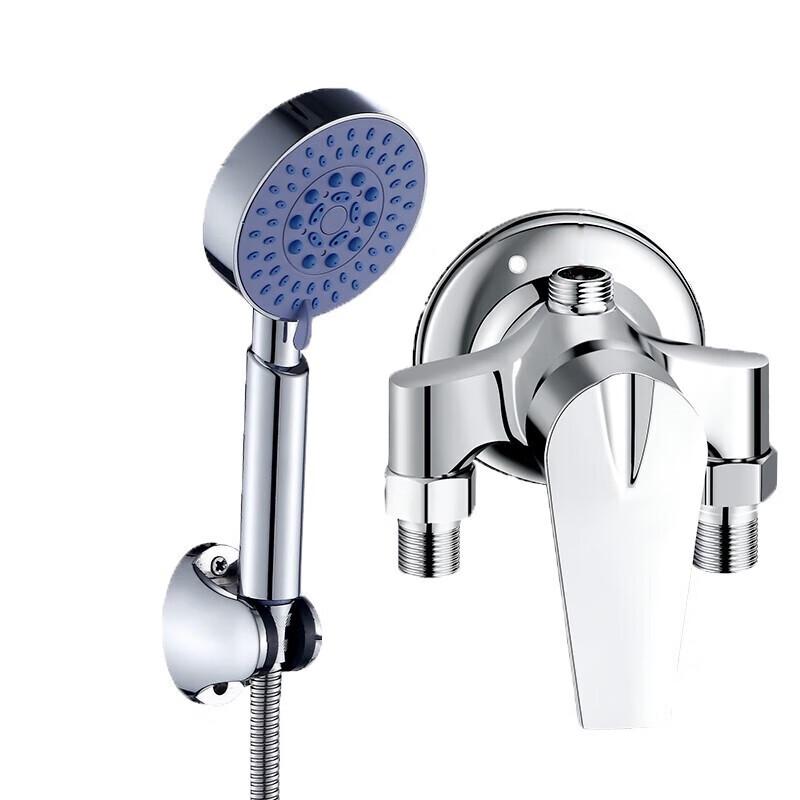 Homeglen Stainless Steel Wall-Mounted Shower Faucet with 5-Function Showerhead