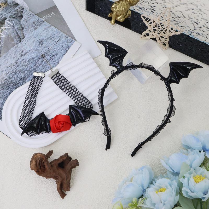 Halloween Masquerade Bat Wings Headband: Cosplay & Party Accessory