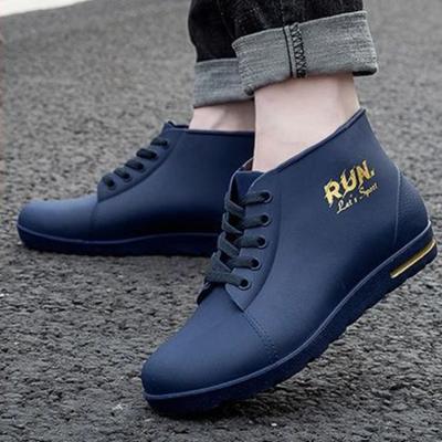 Fashion Low Chef Kitchen Male Shoes Ankle New Men's Rain Boots Fashion Cooking Short Comfortable 2024 Wear-resistant Wide Toes Garden