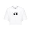 CK96 Series Small Square Logo Letter Print Sweet And Spicy Style Round Neck Short Sleeve Drop Shoulder T-Shirt Women Tops QS6946-100