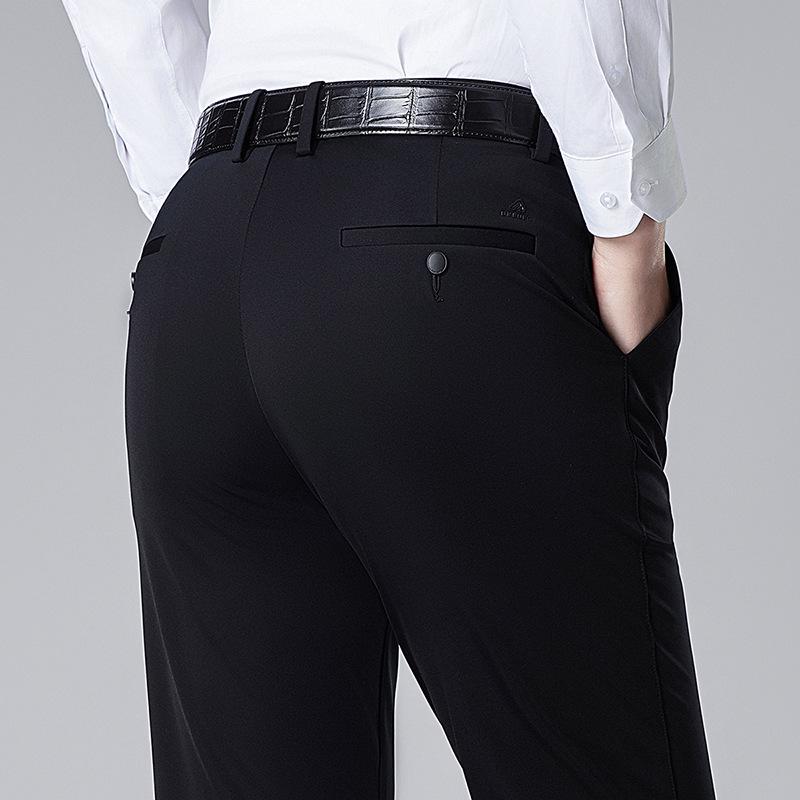 2026 Spring/Summer Men s Ice Silk Loose Straight-Leg Casual Business Pants 34