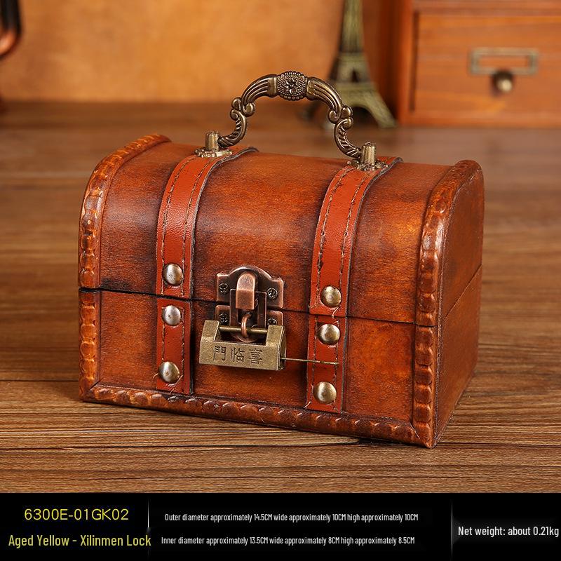Handgefertigte Europäische Retro Holz Schmuck Geschenkbox