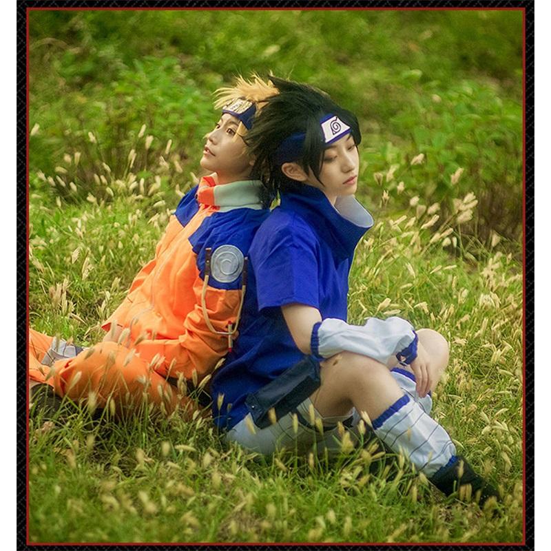 Naruto Shippuden Uchiha Sasuke Cosplay Kostým - Verze pro Mladé Dospělé (Sada oblečení pro 1. generaci)