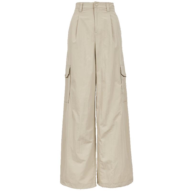 

VEROMODA Women s High-Waist Drawstring Cargo Wide-Leg Pants XL