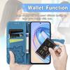 For Honor X8a 4G PU Leather Phone Case Stand Wallet Butterfly Imprinted Flip Cover