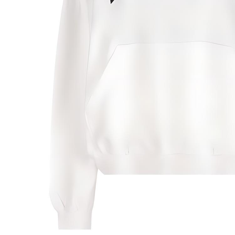 Balenciaga Back Flip Round Hoodie Oversized 'White Black' Unisex 761458TPVG19040