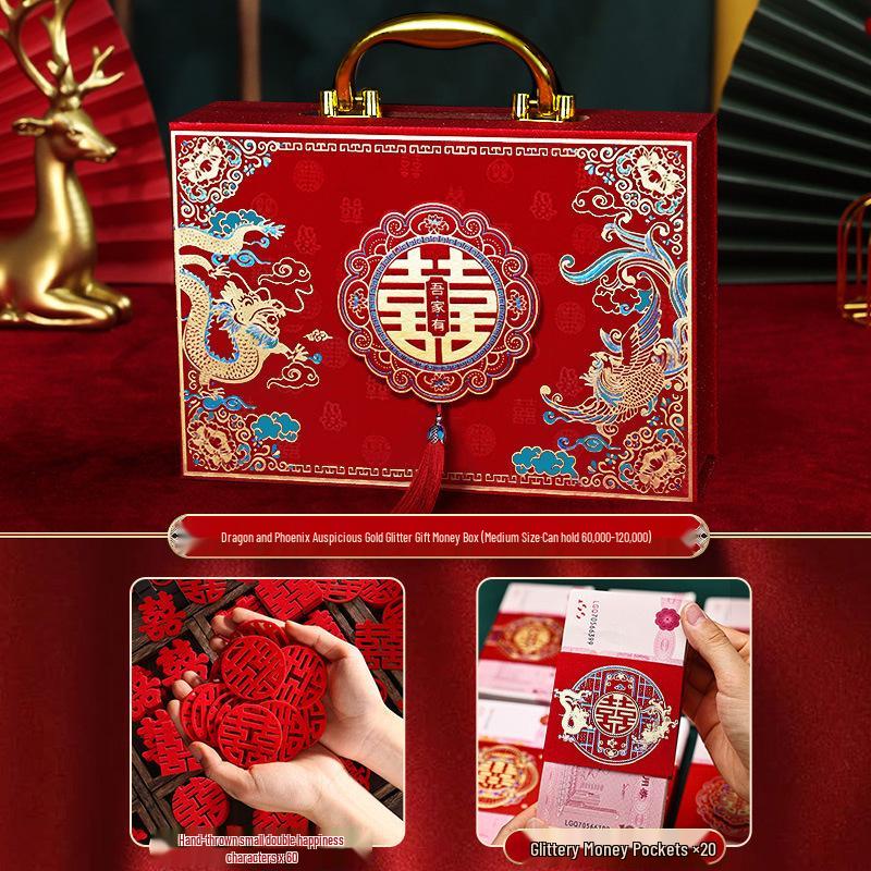 Luxury Betrothal Gift Box: Elegant Engagement & Wedding Decoration for Bride Price Cash