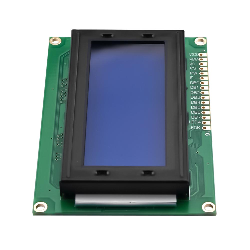 LCD 1604 Digitales Bildschirmanzeigemodul 1604 16*4 16x4 Zeichen-LCD Blau mit Hintergrundbeleuchtung Platine für Arduino DC 5V