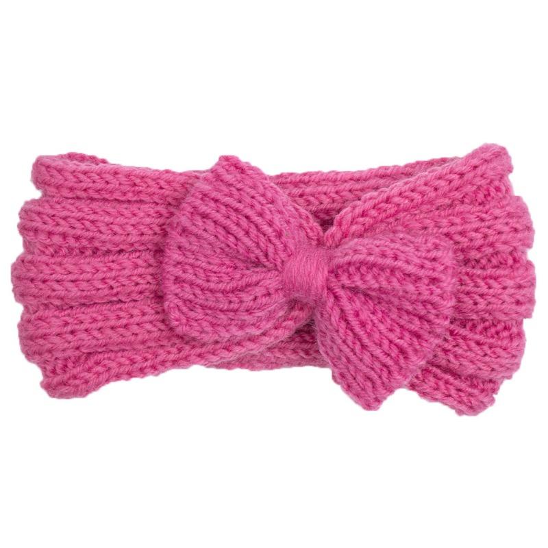 Autumn and Winter Baby Wool Headband, Baby Solid Color Comfortable Bow Hair Accessories, Children's Headband