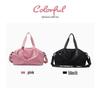 Waterproof Gym Bag for Men & Women - Large Capacity with Wet & Dry Separation, Travel Handbag with Printed Logo