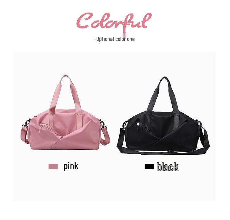 Waterproof Gym Bag for Men & Women - Large Capacity with Wet & Dry Separation, Travel Handbag with Printed Logo