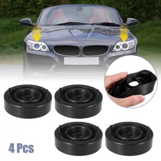 4 Pcs Rubber Housing Seal Cap ID 75mm Car H4 LED Headlight Dust Cover Shell Cap