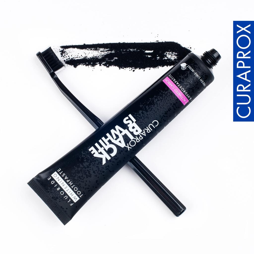 CURAPROX Toothbrush Black is White Set of 2 x (BIW) - (White Black)