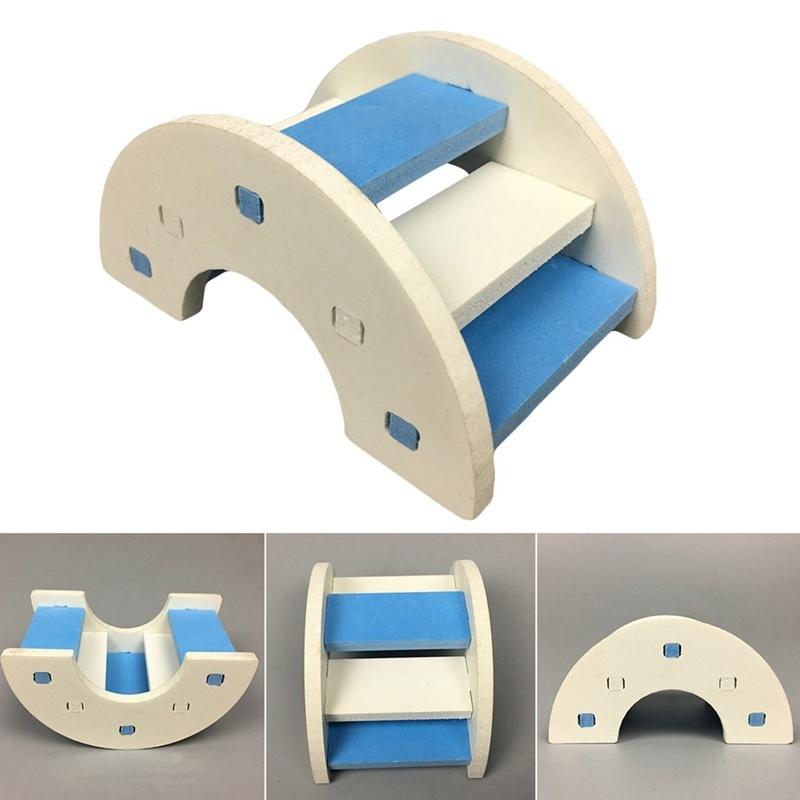 Scară de hamster drăguț Podul curcubeu Jucării pentru animale de companie Pod din lemn Jucării agățate Cușcă pentru animale mici Instrument 1 buc