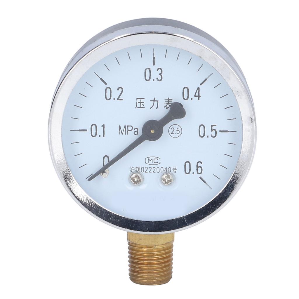 1 4 NPT Pressure Gauge High Accuracy Clear Dial Iron Case Tap Water Pressure Gauge for Petroleum Chemical