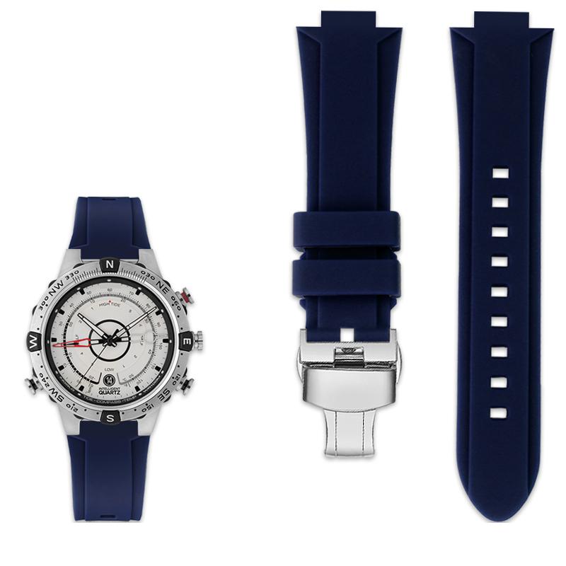 Klasický gumový pásek na hodinky s velkým množstvím pro timex HODINKY T2N720 T2N721 Řada TW2T76300 Vodotěsný silikonový sportovní řemínek 24*16mm