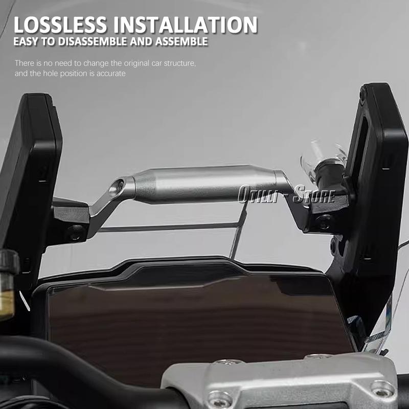 For Tiger1200 Tiger 1200 GT Pro 2023 2024 GPS Navigation Bracket Motorcycle Stand Mobile Phone USB Charge Holder