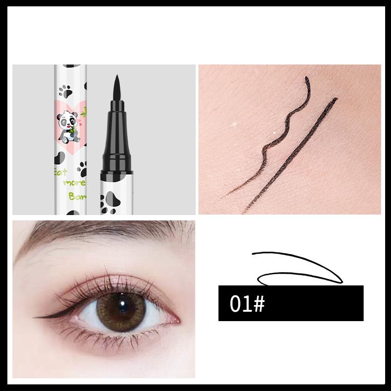 1 stücke Liegen Seidenraupe Eyeliner Stift Tee Braun Flüssigkeit Lidschatten Bleistift Glatt Schnell trocknend Kosmetik Kühe Augen Make-Up schönheit Werkzeuge