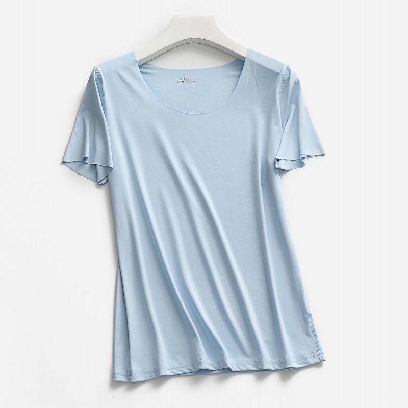 

Женская бесшовная спортивная футболка Ice Silk: Быстросохнущий, с короткими рукавами, с круглым вырезом, с высокой эластичностью, облегающий крой. XL (for 105-115 Jin)