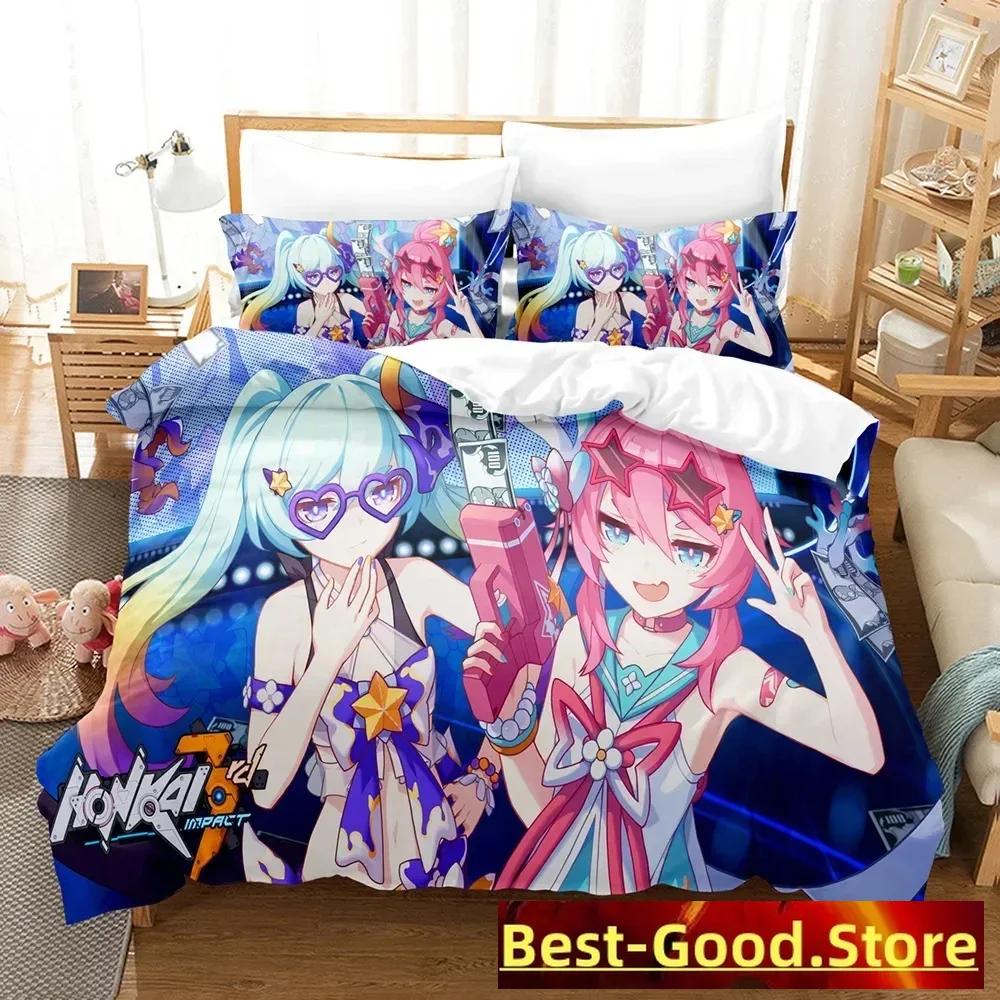 

2014 Honkai Impact 3 Bedding Set Single Twin Full Queen King Size Kawaii Girl Bed Set Teenager Bedroom Duvetcover Sets 3D Print 70x133cm 2pcs