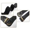Vintage Schwarzer Elastischer Breiter Bund für Damen - Retro Mode Gürtel für Pulloverkleid