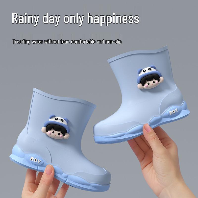 Kids' Waterproof Non-Slip Rain Boots for Boys and Girls – Toddler & Student Sizes