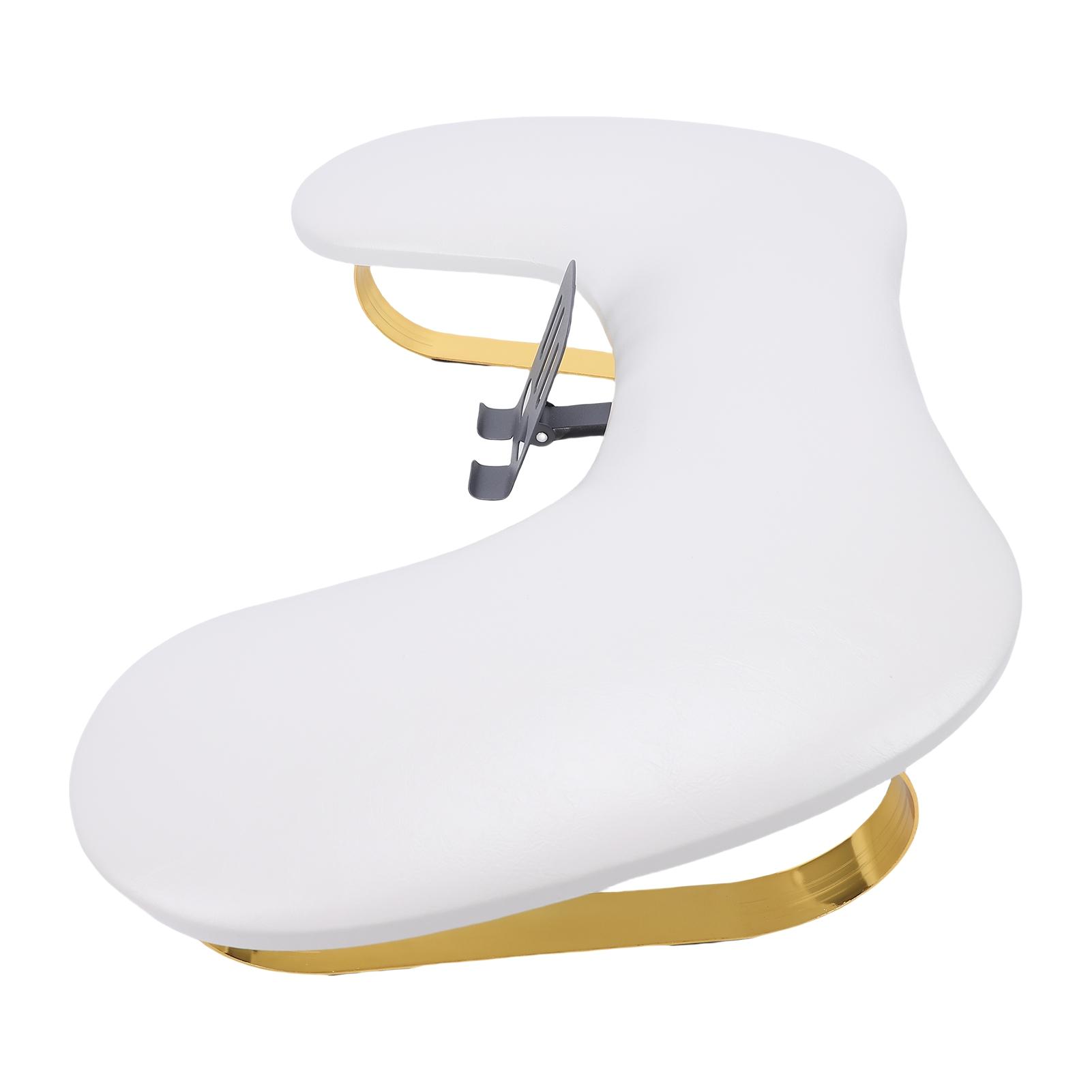Nail Arm Rest for Nail Tech PU Leather U Shaped Manicure Hand Rest with   Phone Holder
