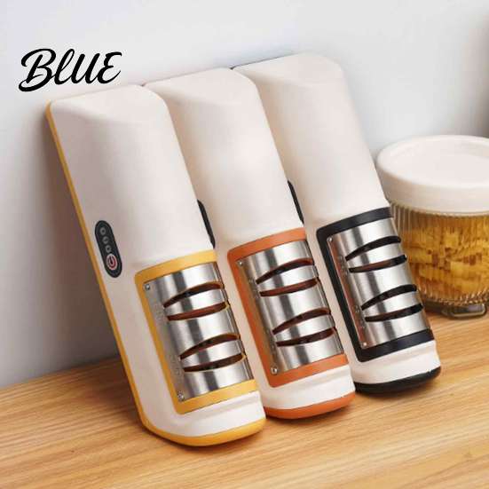 Outdoor Camping Cuter Sharpener Electric Cutter Sharpener Two-speed Grinding USB Rechargeable Non-slip Safe Base Quick Polishing Tool for Household