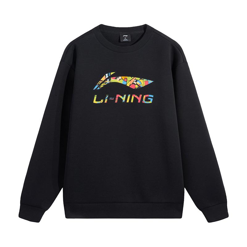 

Li-Ning Легкий С длинным рукавом Модный Удобный Мягкий Приятный для кожи Универсальный Пуловер с круглым вырезом Толстовка Унисекс толстовка AWDVH35-3 6XL