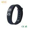 W5S Simple Environmental Temperature Watch 3d Pedometer Digital Silicone Bracelet Watch