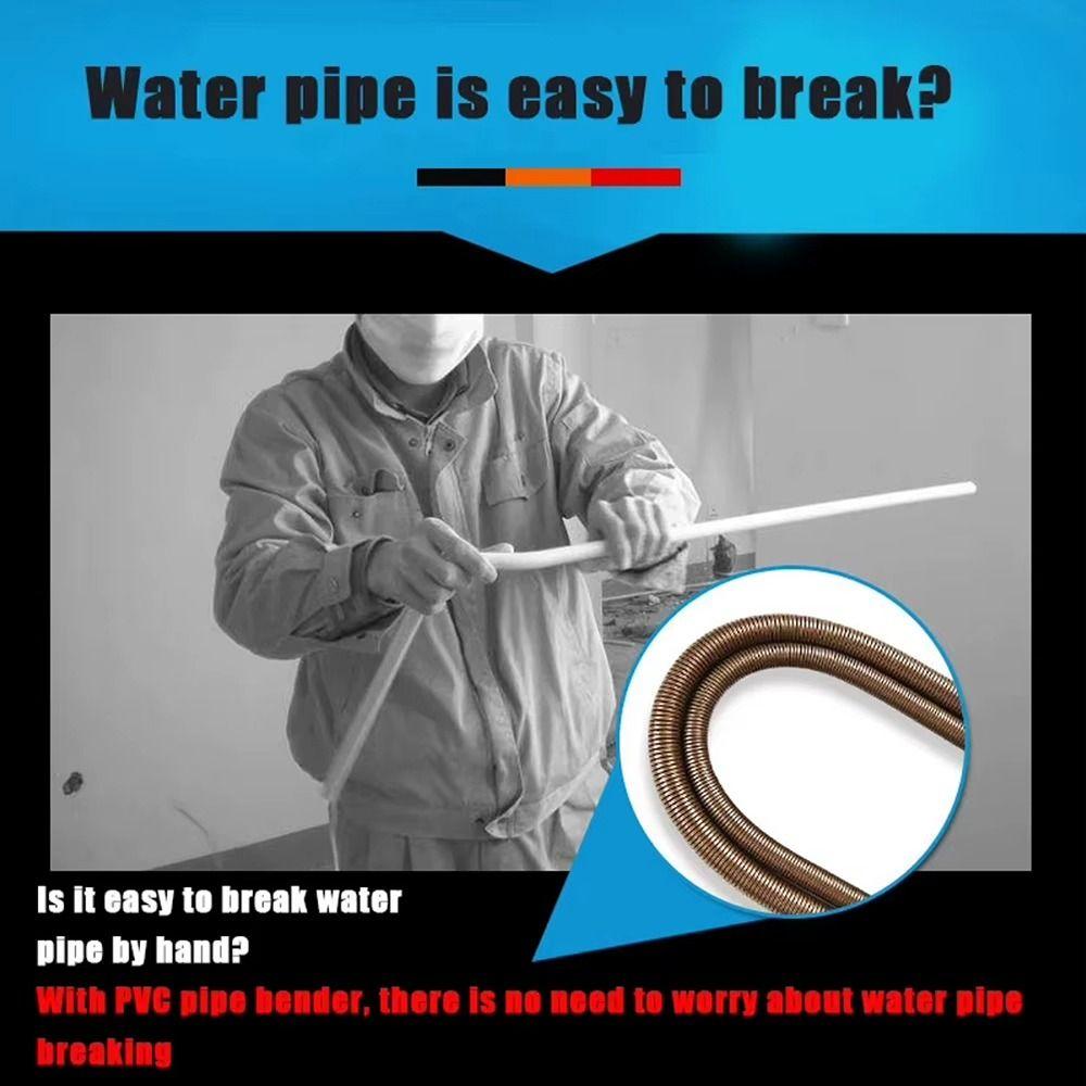 1Pcs 420mm PVC Pipe Spring Bender 12.4-26.4mm Curve Spring Wire Tube  Manual Tool