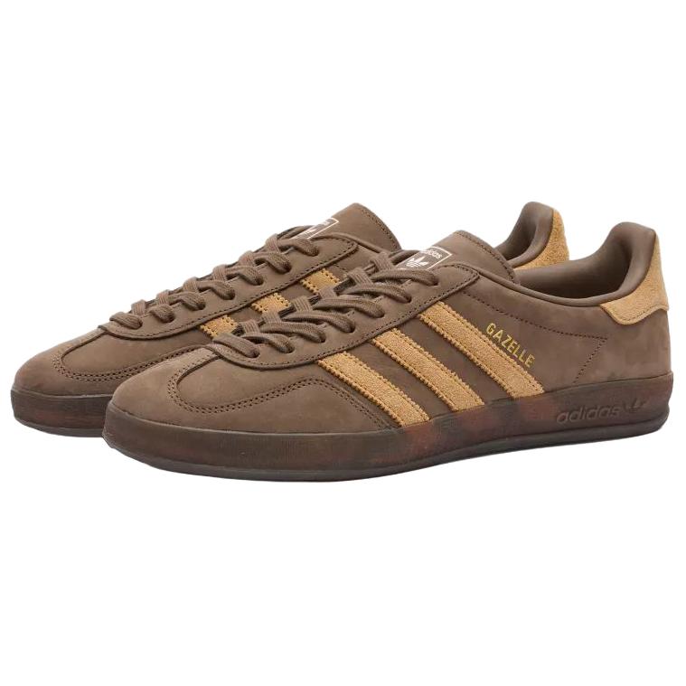 Adidas Originals Gazelle Indoor Cargo Brown Golden Beige Unisex JQ8386