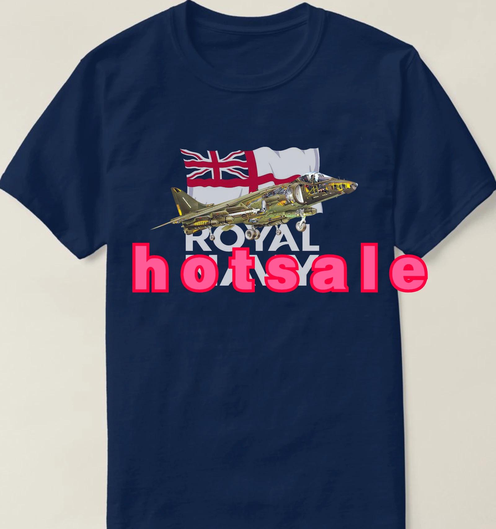 

United Kingdom Royal Naval Sea Harrier Reconnaissance Fighter TShirt Summer Cotton Short Sleeve ONeck Mens T Shirt New S3XL 4XL