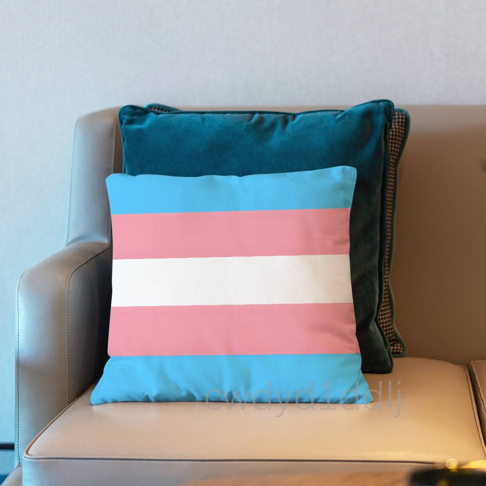 Lgbtq Flags Lesbian Pillow Case Short Plush Sofa Decorative Gift Home Double-sided Printing Cushio