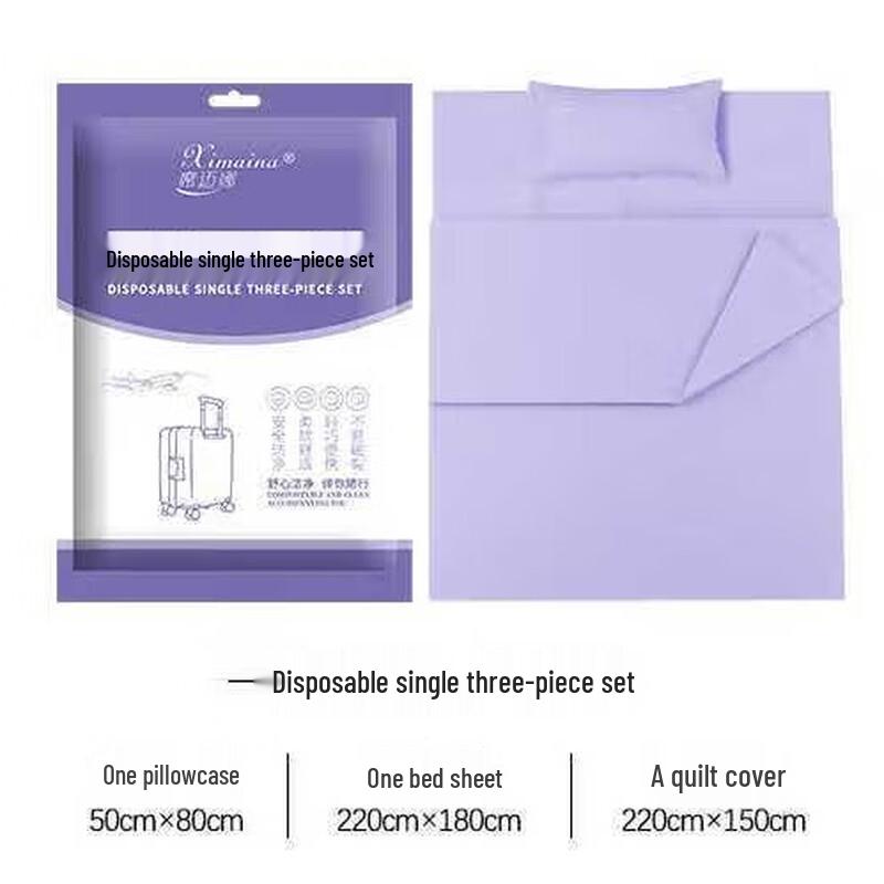 Ximaina Disposable 3-Piece Bedding Set Universal