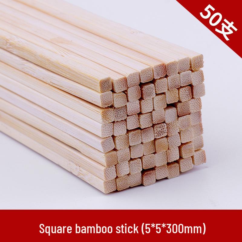 Handmade Carbonized Bamboo Sticks & Strips for Creative Kindergarten Decorations & Architectural Models