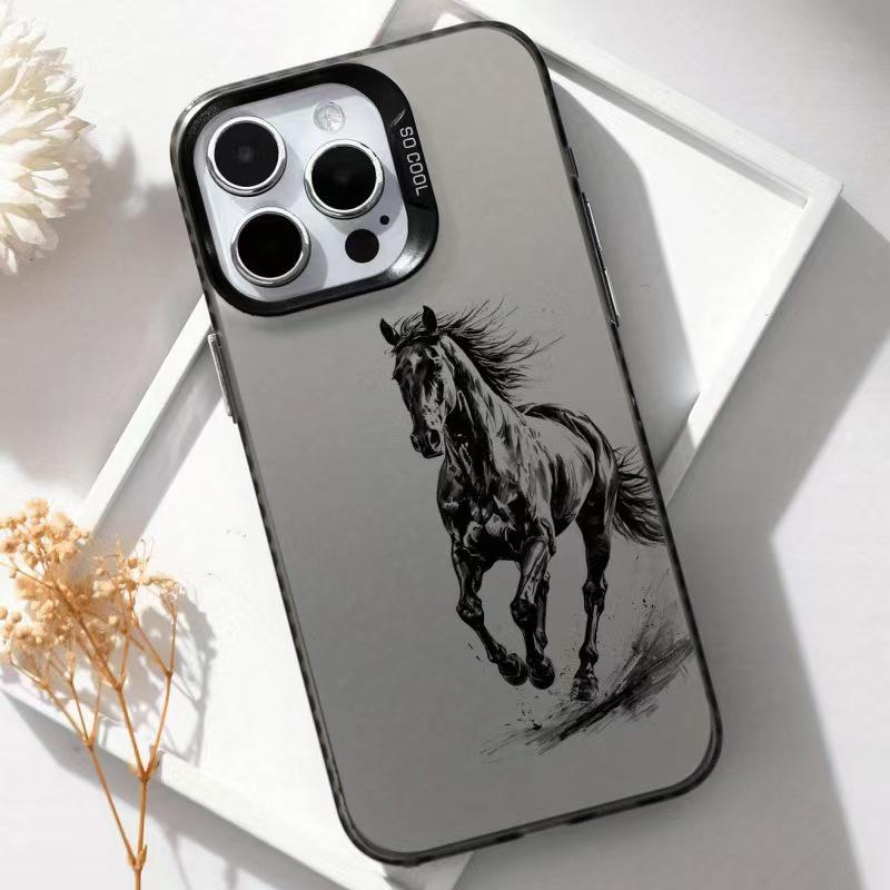 

Silver Horse Style Protective Case for Apple 17/15 Pro Max and 13/11 Pro Max iPhone 14 Plus