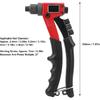 BC‑BT958 Manual Riveting Tool, Blind Riveter, Hand Rivet Gun, Hand Tool Anti‑Slip Handle, for Automobile Assembly, Elevator, Black red