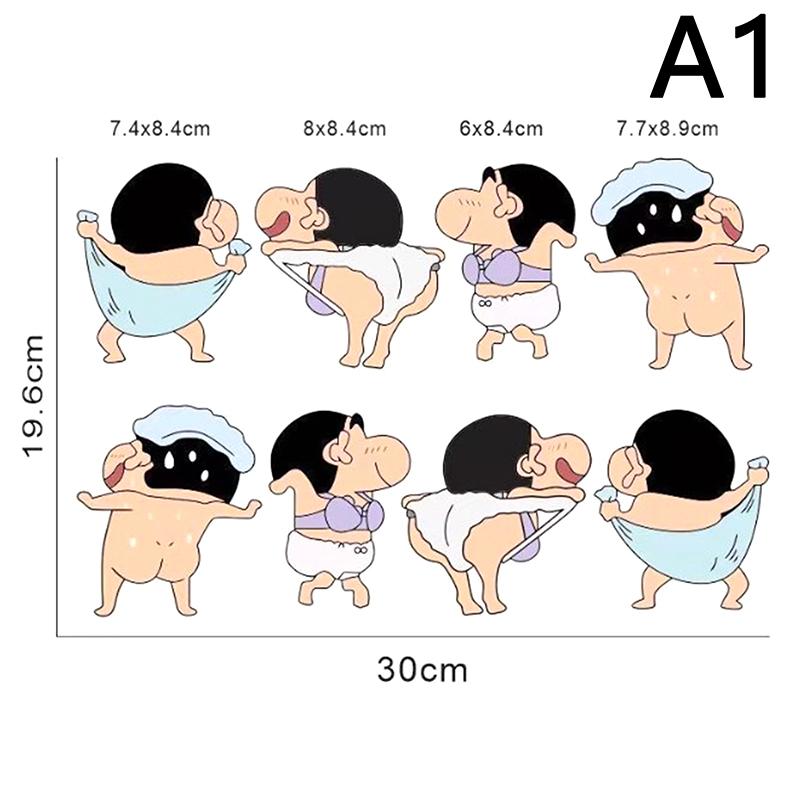 

8 шт. Аниме Мультяшная Машина Мотоцикл Водонепроницаемая Наклейка Каваи Зеркало для Ванной Туалет Стеклянная Дверь Наклейка Украшение Плитка Наклейка