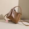 Bag women's new portable women's bag, messenger bag, leather vegetable basket, high-end mother bucket bag