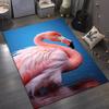 Flamingo Rug for Tropical Vibes - Pink Bird Design, Beach House Decor Inspiration Anti slip carpet can be machine washed