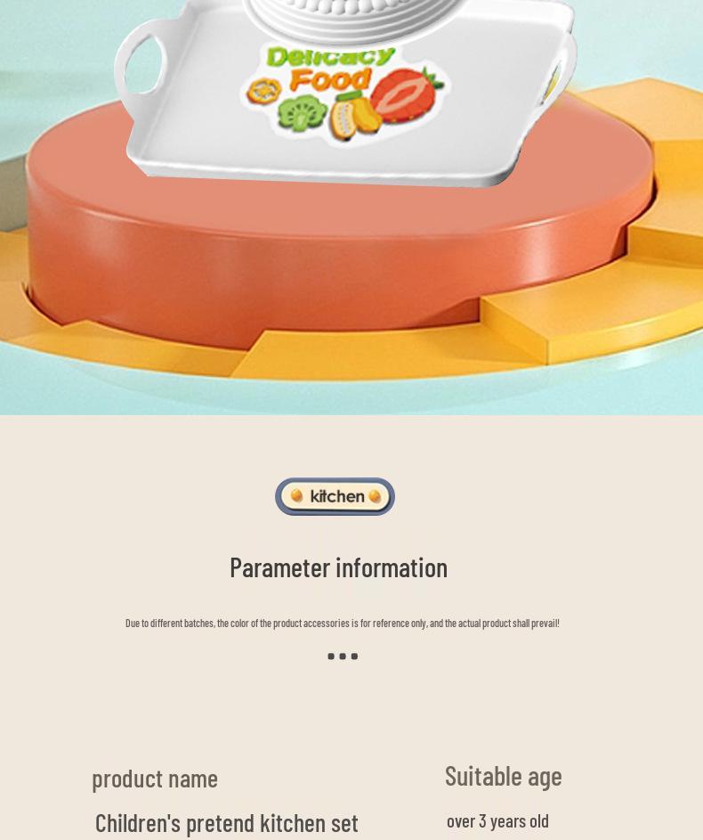 Kids' Cross-Border Kitchen Playset: Mini Cooking & Dining Simulation Toys for Boys and Girls