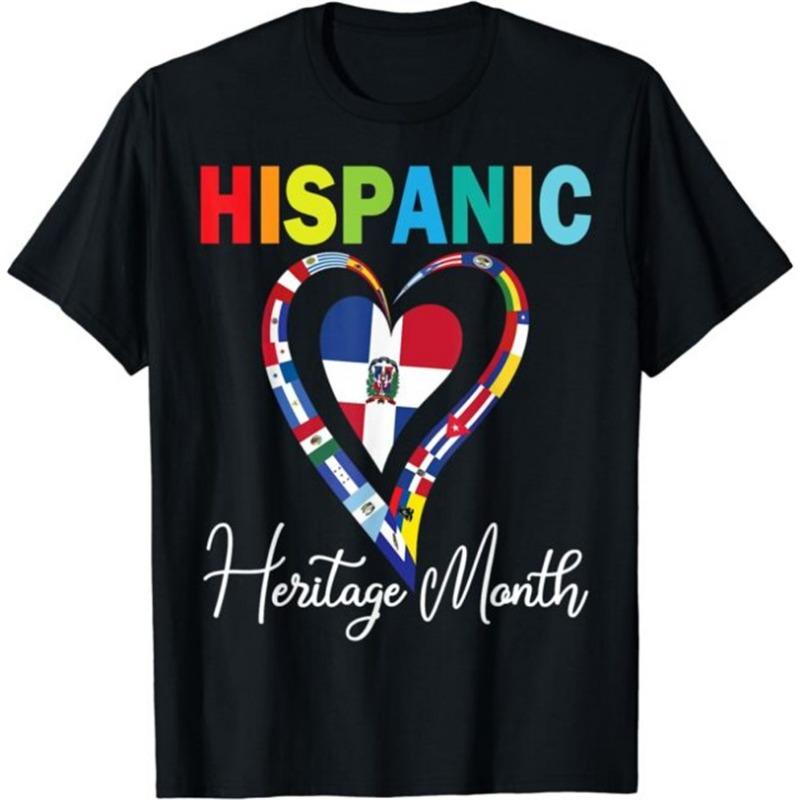 Den dominikanske republikk 3D-trykte T-skjorter for menn kvinner avslappet gate kort ermet topper pustende komfortable utendørssports-t-skjorter