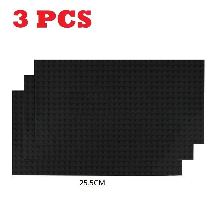 3PCS Blocks Base Plate 32x32 32x16 Dots Baseplate Classic Building Bricks MOC Parts for City Figures Children Toy
